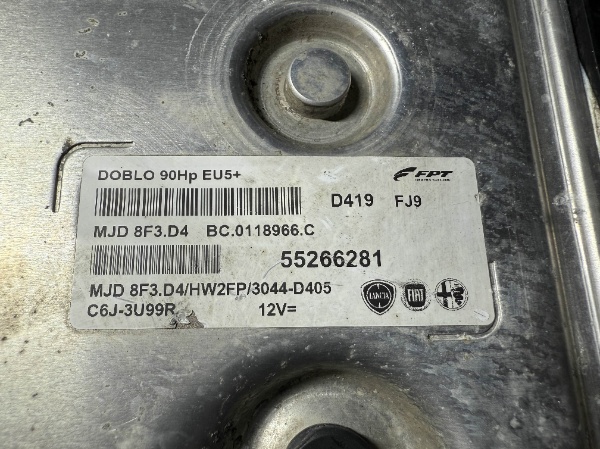 Fiat Doblo 1.3Mjet ECU Virgin - 2
